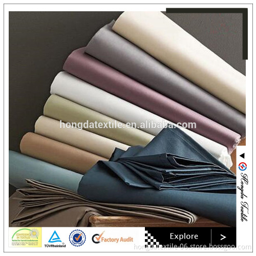 200TC Cotton Sateen Hotel Bed Linen Bed Sheet